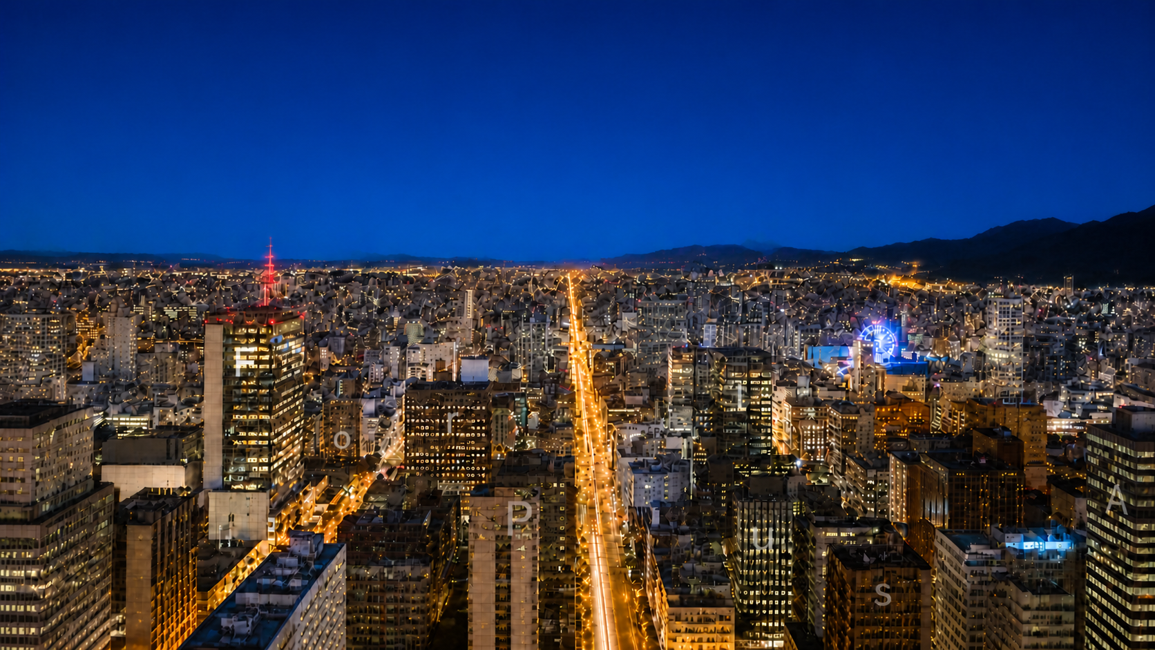 キラキラ夜景